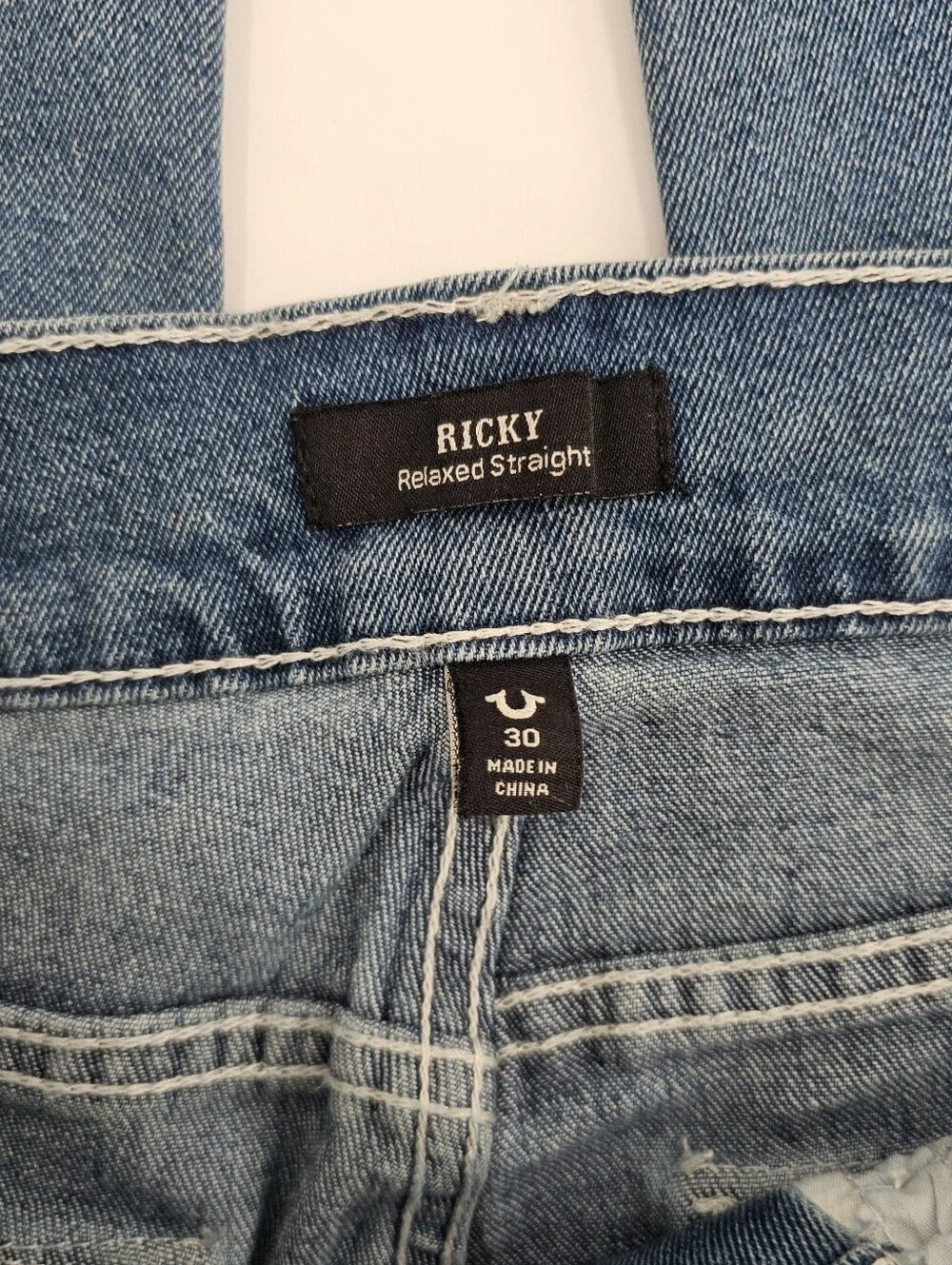 True Religion Ricky SN Flap Relaxed Straight Jeans World Tour Men's